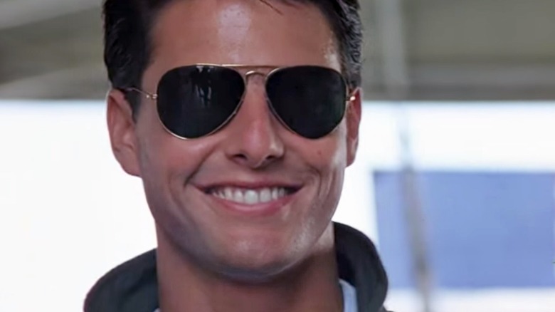 Lunettes souriantes Tom Cruise Top Gun