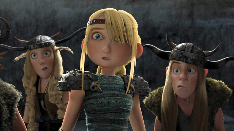 Kognedur, Astrid et Kognedur ont l'air surpris dans Comment dresser votre dragon (2010)