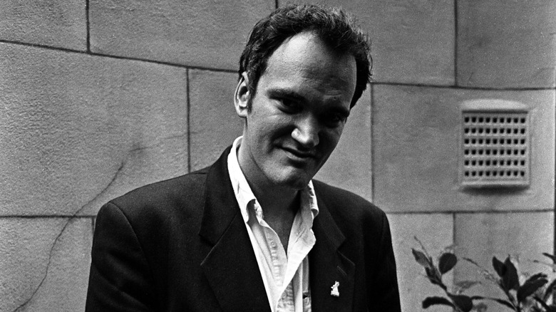 Quentin Tarantino souriant à Londres, 1994