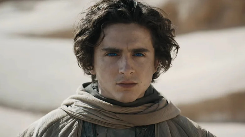 Paul Atreides regarde le désert dans Dune (2021)