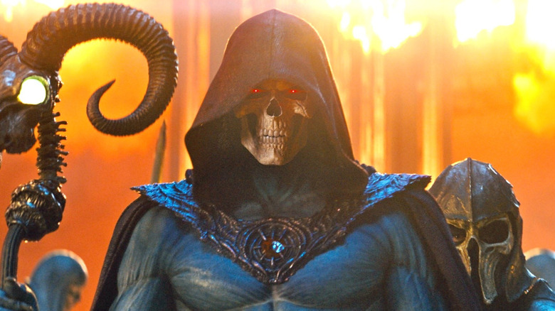 Skeletor tenant son bâton