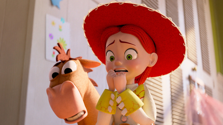 Bullseye et Jesse paniquent dans la chambre de Bonnie "Histoire de jouets 5" (2026)