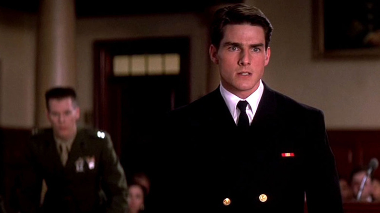 Le lieutenant Daniel Kaffee interroge le colonel Nathan Jessep 