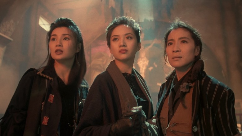 Les trois protagonistes titulaires de The Heroic Trio (1993)