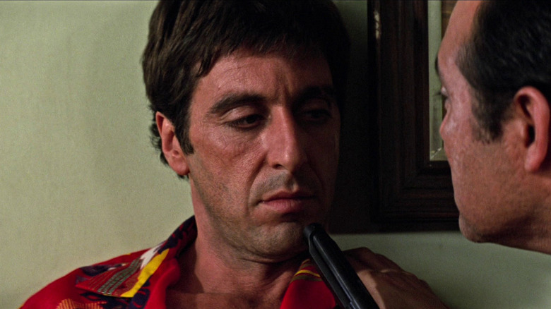 Al Pacino dans le rôle de Tony Montana dans Scarface