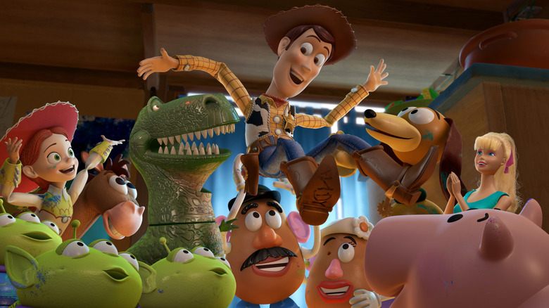 Les jouets de Woody et Andy