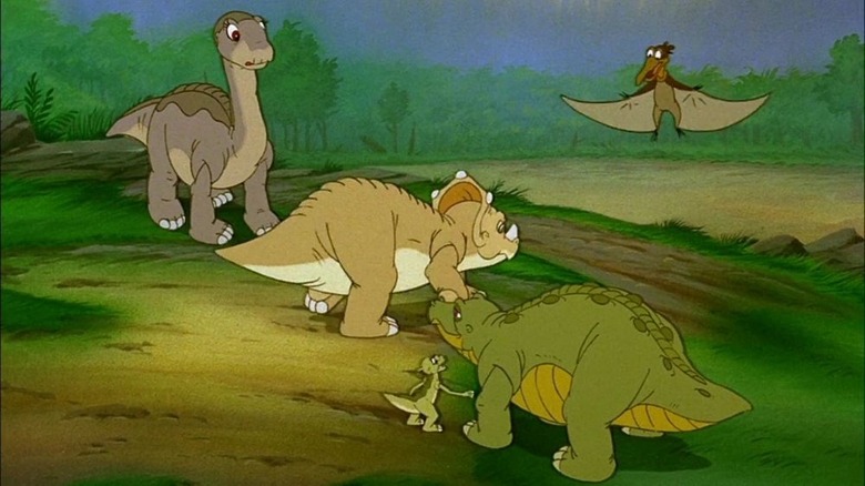 Littlefoot, Cera, Petrie, Spike et Ducky