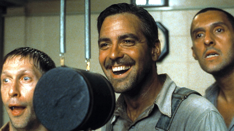 Delmar Everett et Pete dans la cabine d'enregistrement dans O Brother Where Art Thou