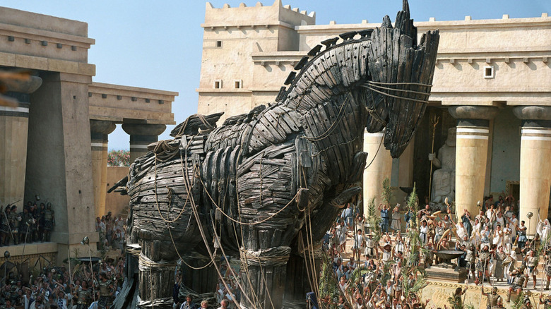 Le cheval de Troie à Troie