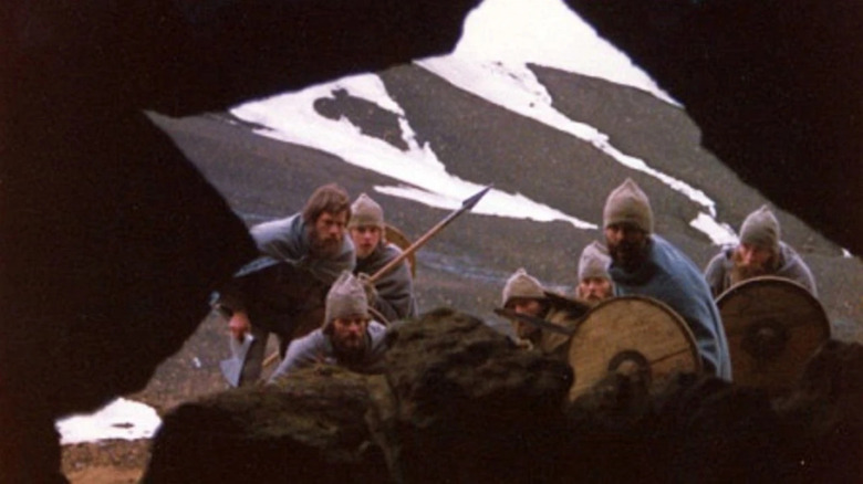 Gisli et les vikings lors de leur conquête dans Outlaw (1981)