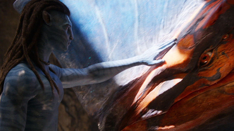Jake Sully contacte un vieux copain Banshee dans Avatar : Fire and Ash (2025)