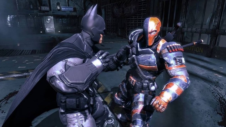 Batman se prépare à frapper DeathStroke dans Batman : Arkham Origins