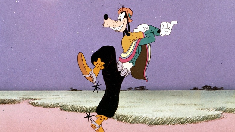 Cowboy Dingo se prépare à sprinter dans Saludos Amigos (1943)
