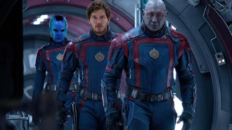 Nebula, Star-Lord et Drax s'habillaient tous dans Guardians of the Galaxy Vol. 3 (2023)