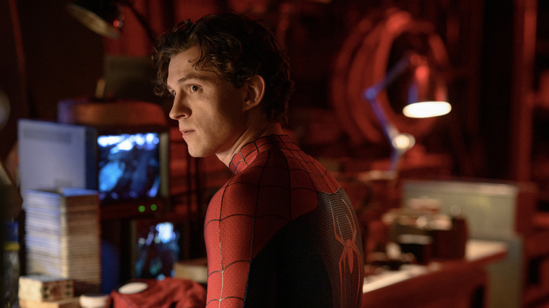 Peter Parker/Spider-Man a l'air affligé dans Spider-Man : Brand New Day (2026)
