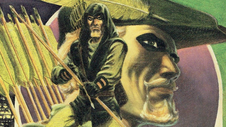 Flèche verte en costume