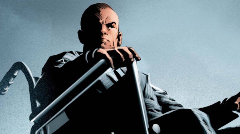 Professeur X dans son fauteuil