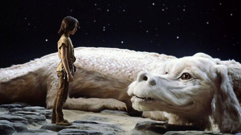 Falcor parle et rencontre Atreyu dans The NeverEnding Story (1984)