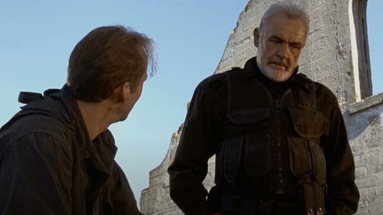 Sean Connery parle à Nicolas Cage dans 