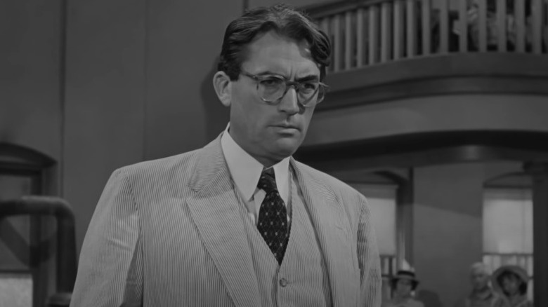 Atticus Finch dans la salle d'audience de 