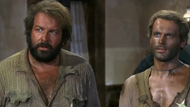 Bambino (Bud Spencer) et Trinity (Terence Hill) ensemble dans 