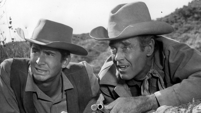 Ben et Morg en patrouille dans The Tin Star (1957)