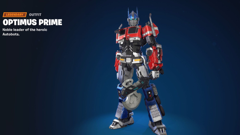 Optimus Prime "Fortnite" peau