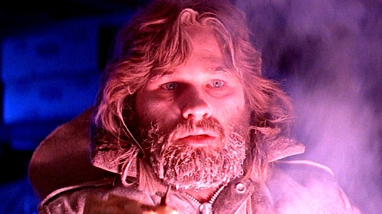 MacReady avec une barbe gelée dans The Thing (1982)