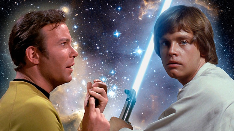 Capitaine Kirk et Luke Skywalker