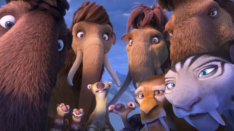 Les principaux personnages de Ice Age: Collision Course ont tous l'air choqués (2016)