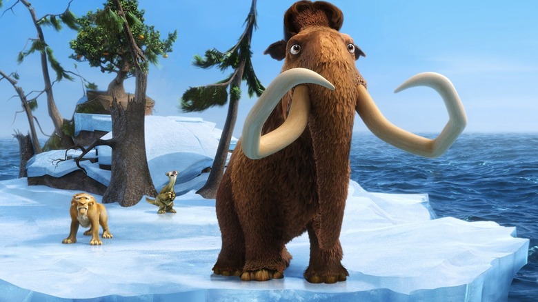 Manny crie à Ellie et Peaches dans Ice Age: Continental Drift (2012)