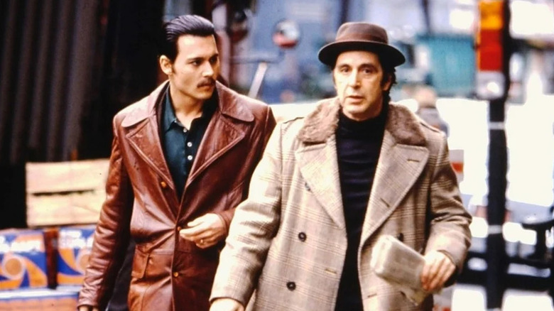 Donnie et Lefty à New York dans Donnie Brasco (1997)