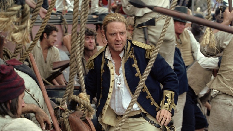 Jack Aubrey sur son navire dans Master and Commander (2003)