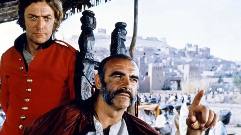 Daniel et Peachy dans L'Homme qui voulait être roi (1975)