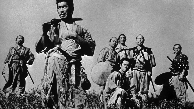 le samouraï protégeant le village dans Seven Samurai (1953)