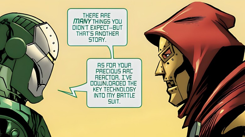 Iron Man vert et Docteur Doom