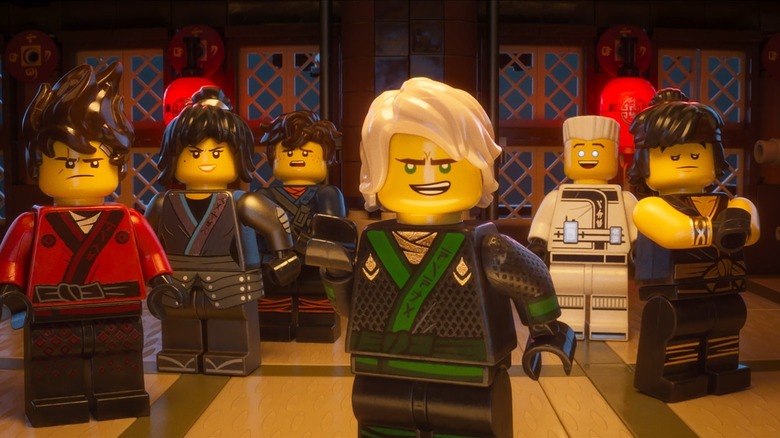 Les six protagonistes du film LEGO Ninjago convoqués pour une quête (2017)