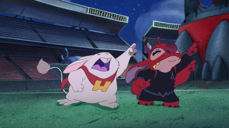 Le Dr Jacques von Hämsterviel et Leroy monologuent dans Leroy & Stitch