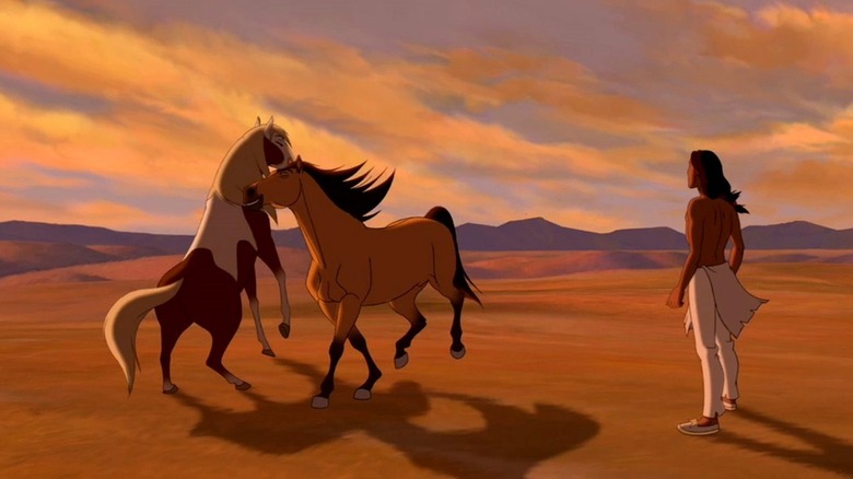 L'esprit est relâché dans le désert dans Spirit: Stallion of the Cimarron (2002)