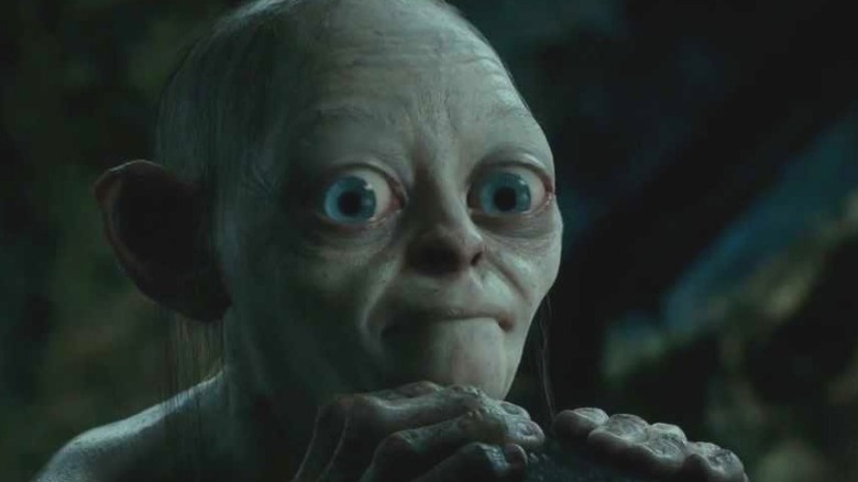 Un gros plan du visage de Gollum