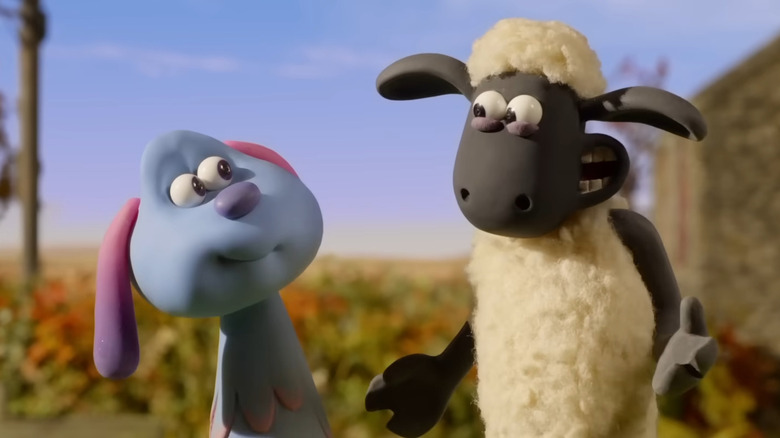 Lu-La rit aux côtés de Shaun le mouton dans 