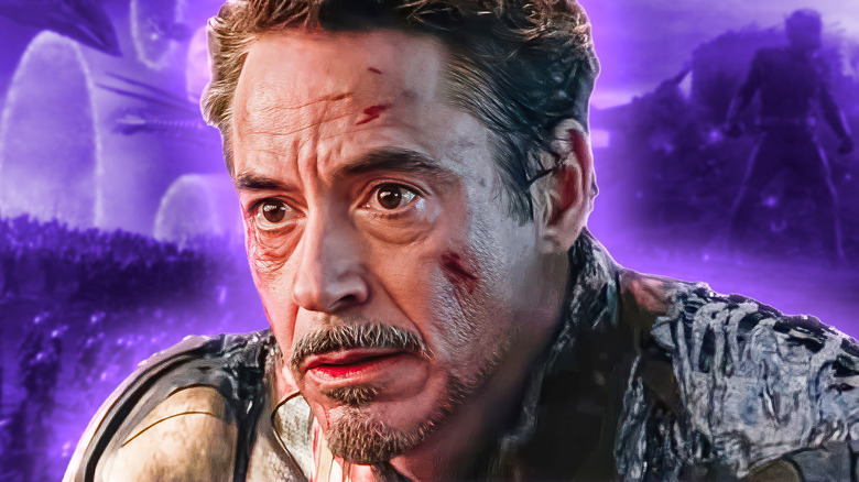 Tony Stark a l'air battu lors d'une bataille d'Avengers : Endgame (2026)