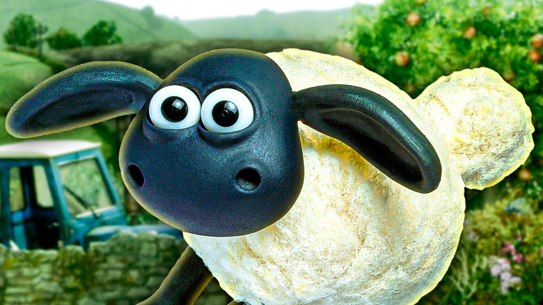 Timmy sur fond de ferme
