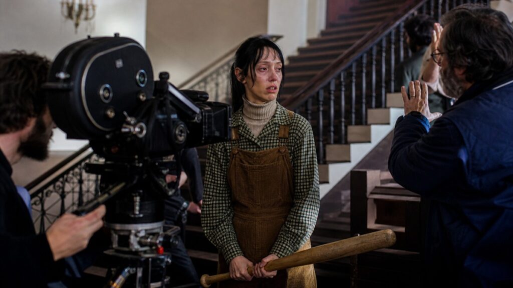 Shelley Duvall épuisée sur le plateau de tournage de Shining