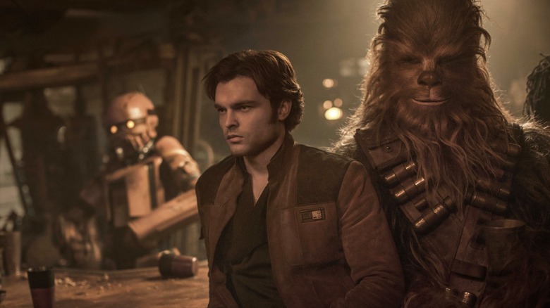 Han Solo et Chewbacca dans un bar à 