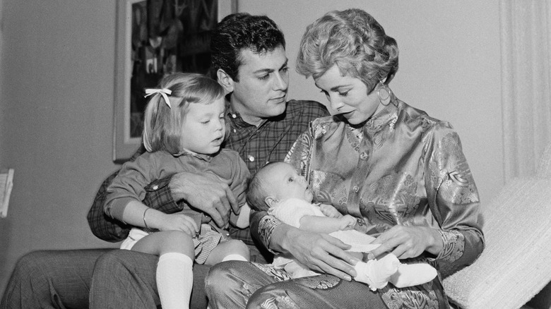 Tony Curtis, Janet Leigh et leurs enfants